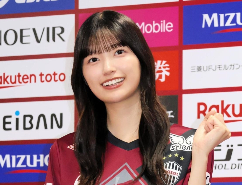 乃木坂46・五百城茉央さん初体験に「ドキドキ」 ヴィッセル神戸応援に駆け付け